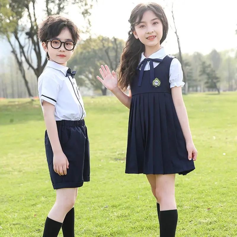 Bộ Đồng Phục Học Sinh Phong Cách Preppy Anh Quốc Thời Trang Mùa Hè Xinh Xắn