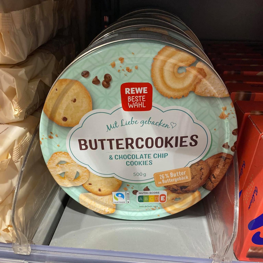 BÁNH QUY BƠ & CHOCOLATE CHIP DANISH BUTTERCOOKIES REWE Shopee Việt Nam