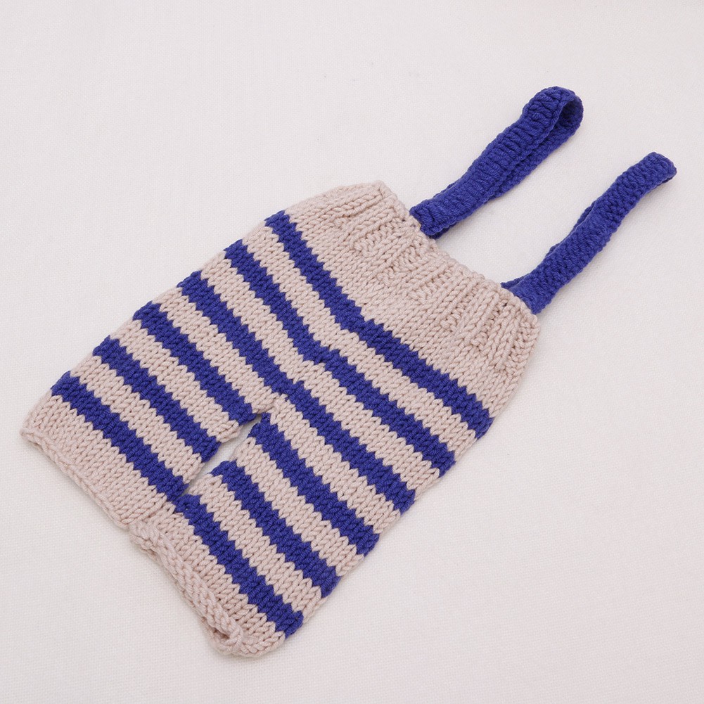 Bộ quần yếm dệt kim dễ thương cho trẻ sơ sinh