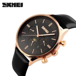 ĐỒNG HỒ NAM SKMEI 9117, DÂY DA CAO CẤP, KIỂU DÁNG DOANH NHÂN