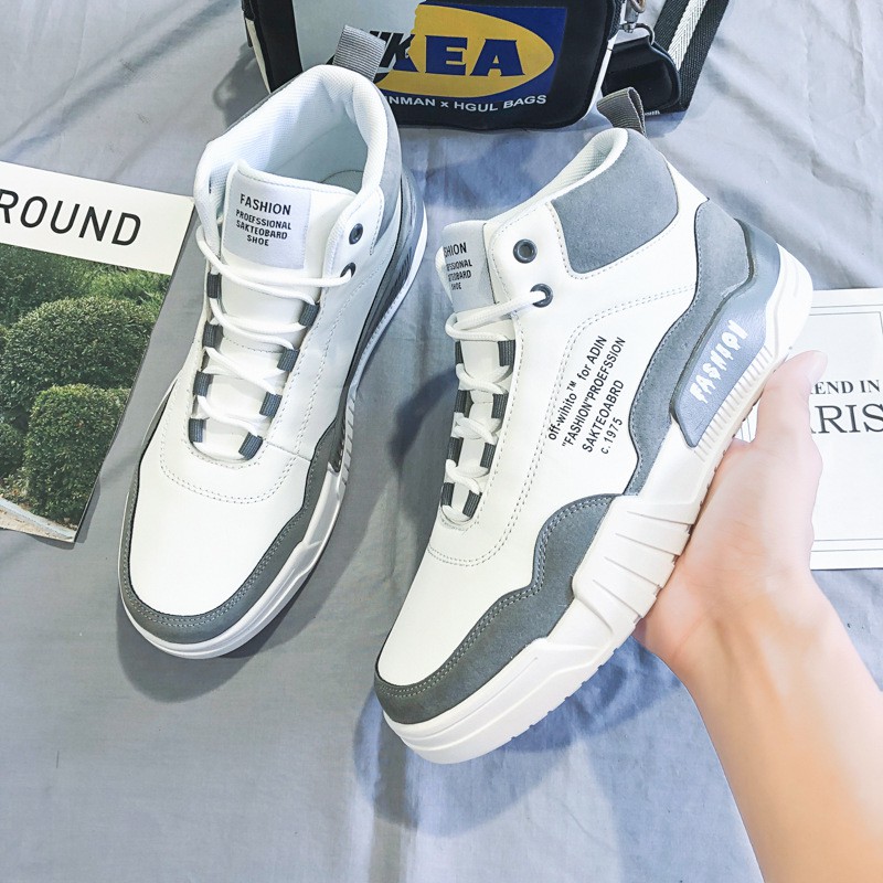 Giày thể thao cổ cao Sneaker nam G40 cao cấp hàng hiệu đẹp thời trang phong cách Hàn Quốc giá rẻ
