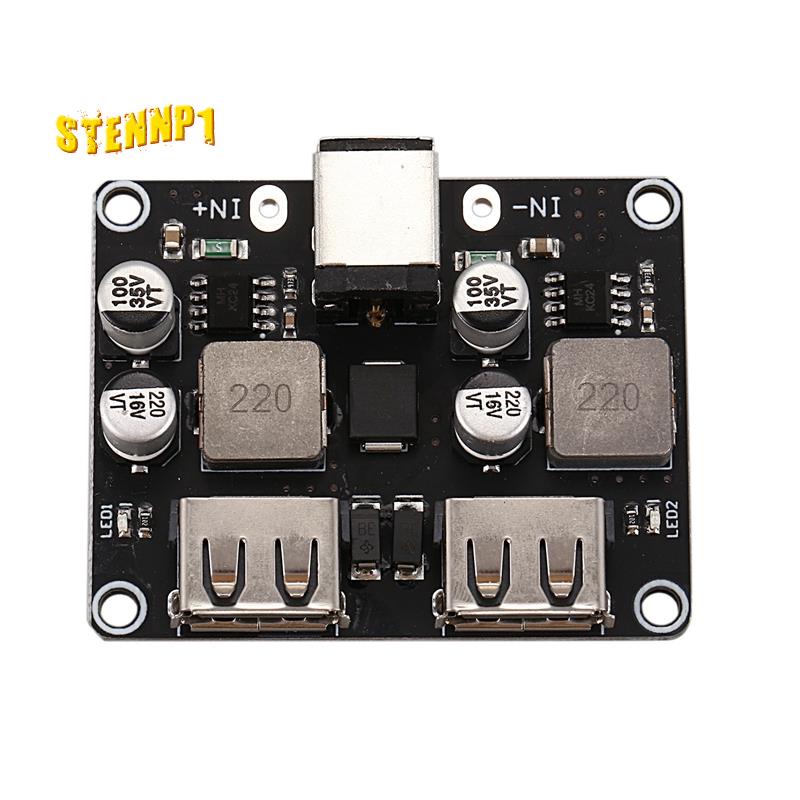 2 Channel Usb Qc3.0 Qc2.0 Dc-Dc Buck Converter Charging Step Down ule 6-32V 9V 12V 24V To Fast Quick Charger Circuit Board 3V 5V 12V