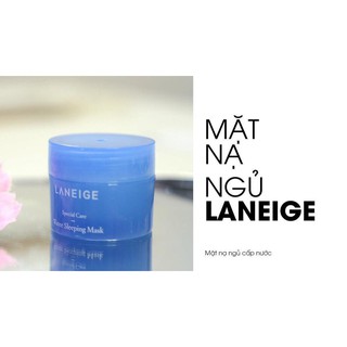 Mặt nạ ngủ cấp nước Laneige- Water Sleeping Mask- Mini xanh giúp da siêu mềm mịn[ cam kết hàng chính hãng auto hàn quốc]