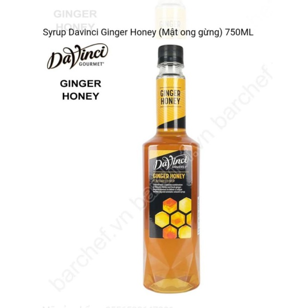 Syrup Davinci Ginger Honey  750ML