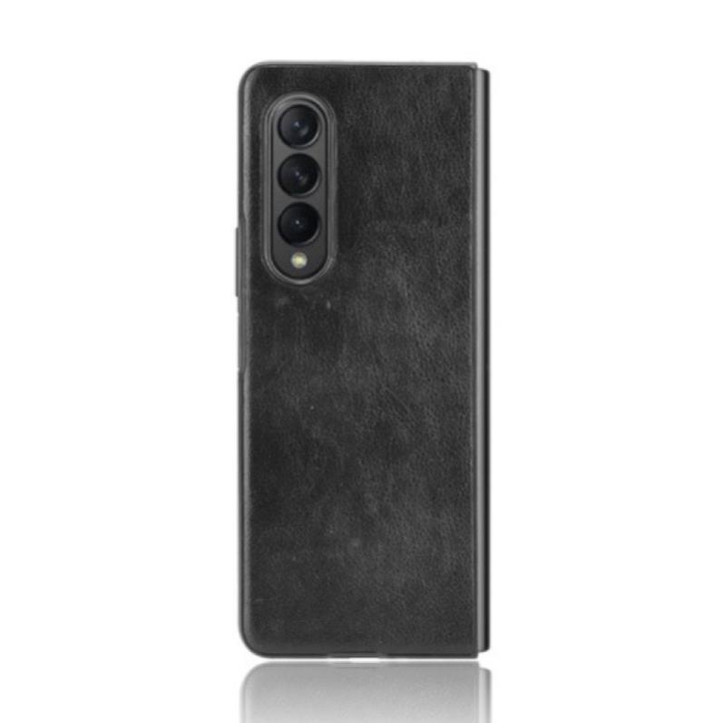 Samsung Z Fold 3 5G_Ốp lưng Vân da 2 mảnh bảo vệ máy toàn diện sang trọng lịch lãm