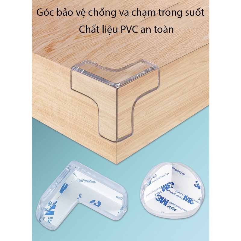Bọc cạnh bàn, bịt cạnh bàn silicon chống va đập bảo vệ an toàn cho bé