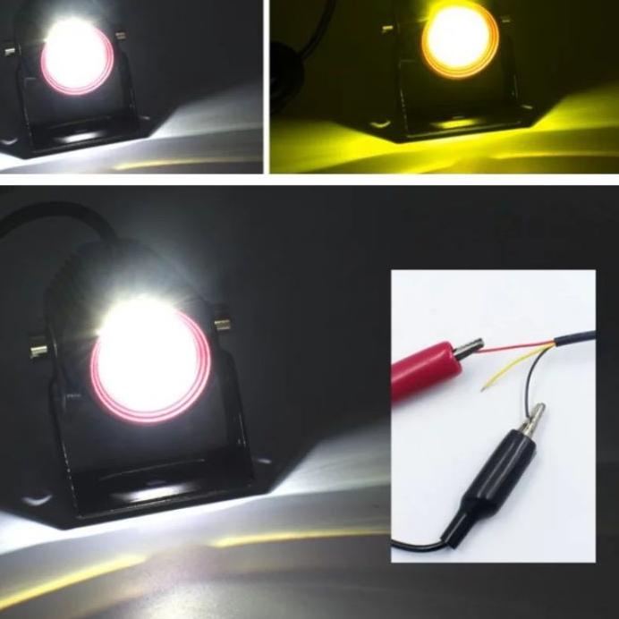 Đèn LED MINI FOGLAMP D2 | Đèn Laser D2 MINI 20 WATT 2 màu ✻