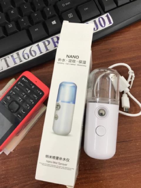 Máy Phun Sương Xông Hơi Mặt NaNo Mini Cầm Tay Hỗ Trợ Dưỡng Da Cấp Nước Tối Đa