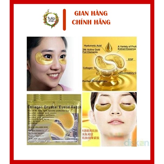 Mặt nạ mắt Crystal Collagen Gold Powder Eye Mask