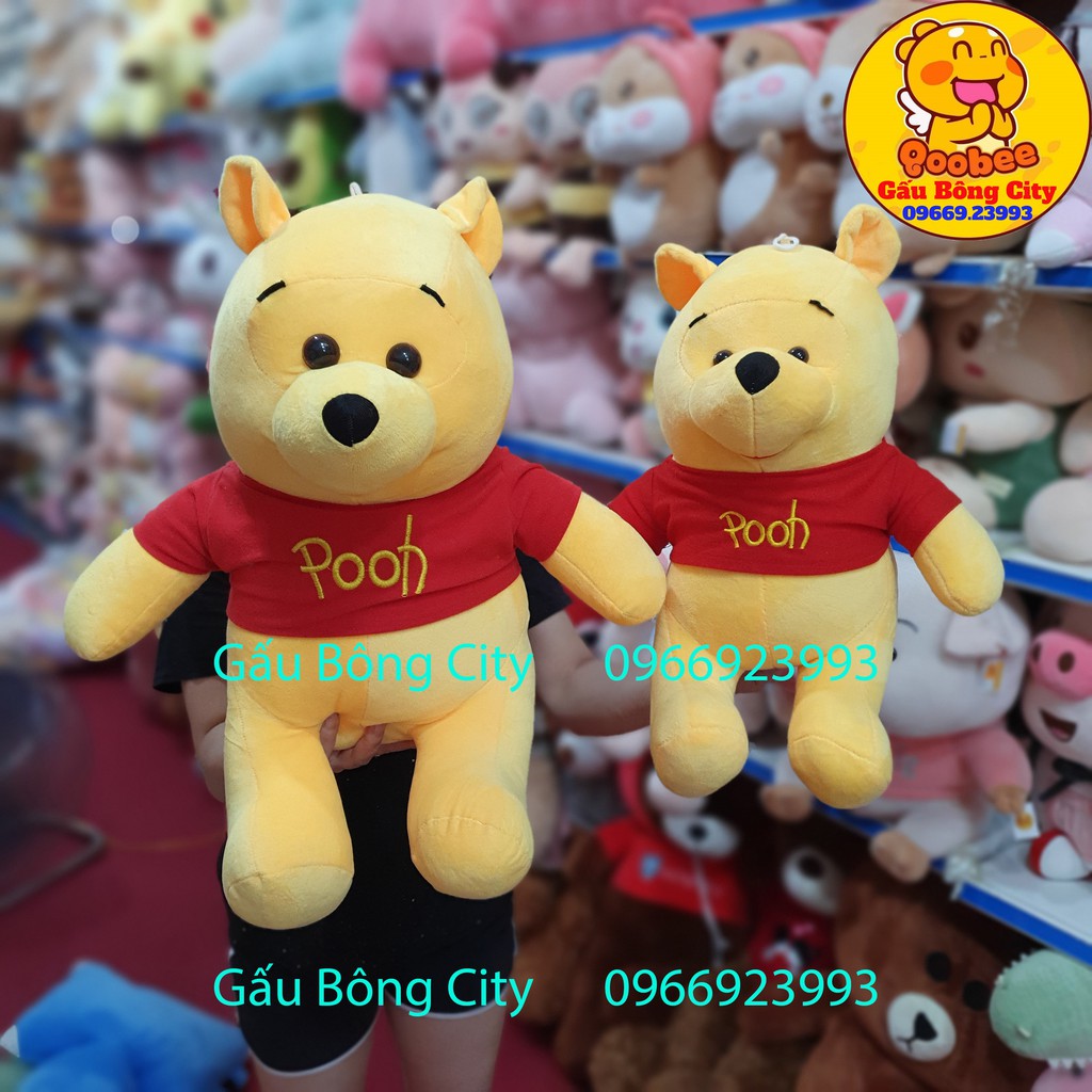 Gấu Bông Pooh Ngồi Cao Cấp - Gấu Bông City