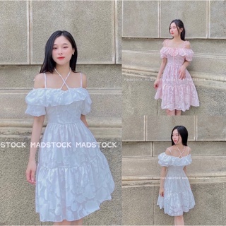 Đầm - Váy gấm trễ vai *Babe* nổi da tôn dáng dự tiệc 💕