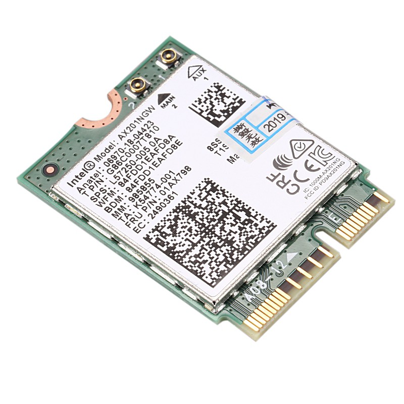 Card Wifi Không Dây Cho Intel Wi-Fi 6 Ax201 5.0 2.4g / 5g Ngff E Cnvi Wifi Ax201Ngw 2.4ghz 5ghz 802.1