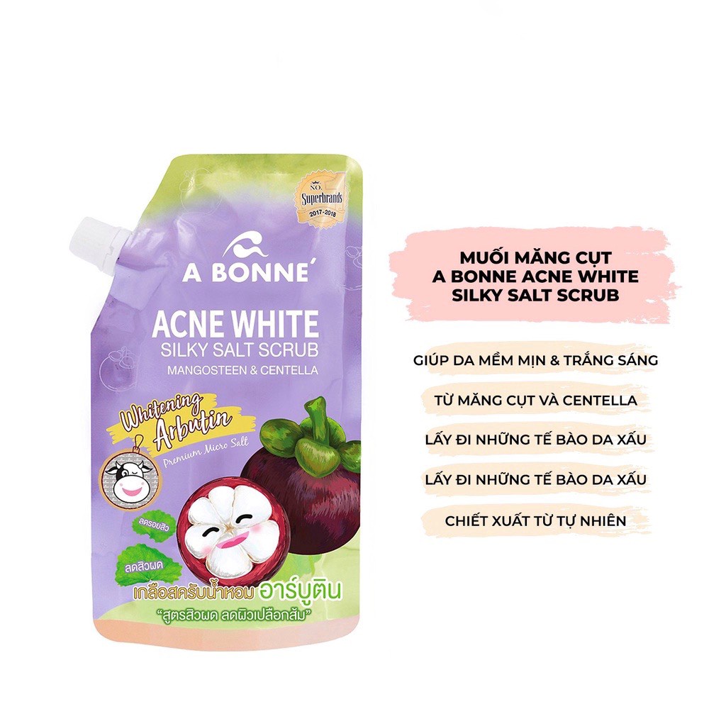 [Hàng Cao Cấp] Muối tắm sữa bò,mùi hoa quả tẩy tế bào chết,trắng da A Bonne Spa Milk Salt 350g Thái Lan