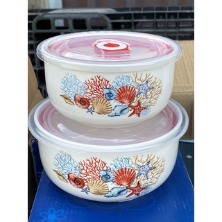 Bộ 2 thố sứ nắp hút chân không