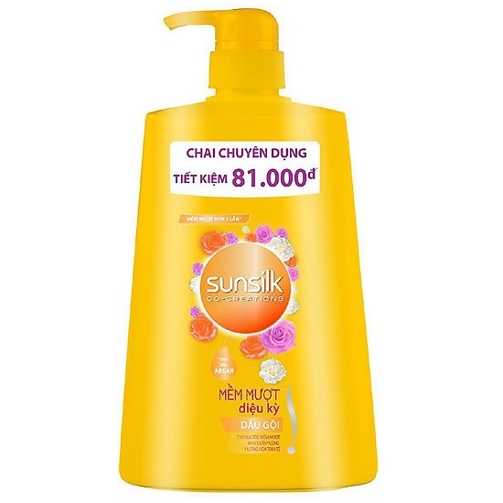 Dầu gội Sunsilk mềm mượt diệu kỳ (1.4kg) - Vàng