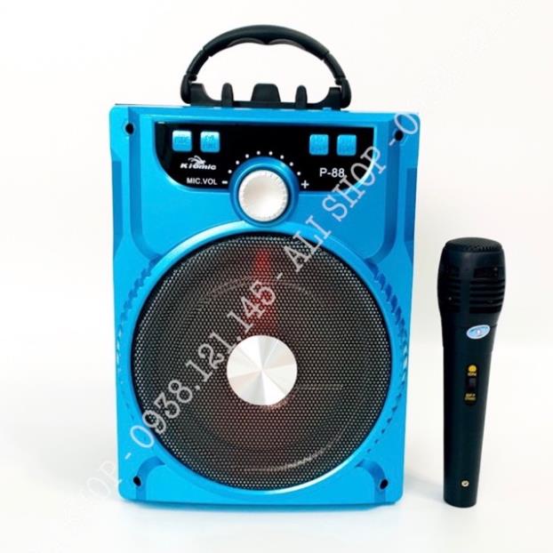 Loa Kéo Bluetooth P88 P89 KIOMIC Tặng Micro Hát Karaoke Cực Hay