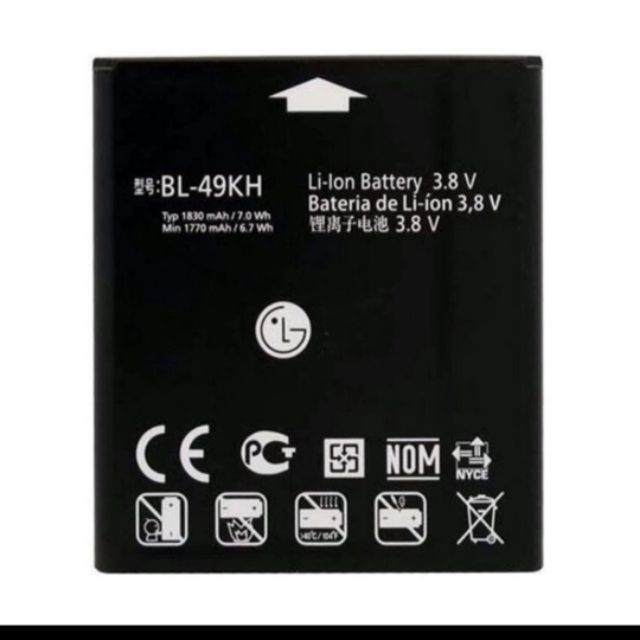Pin điện thoại LG LU6200 (BL-49KH) 1830mAh zin - bảo hành 6 tháng