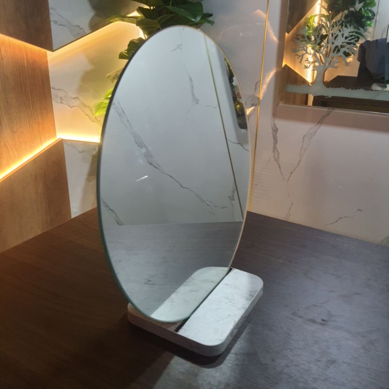 Gương tròn không viền Diamond Mirror D40