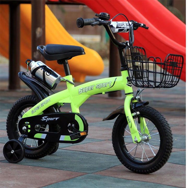 Xe đạp trẻ em SUPER SPORT hàng tốt 14 - 16 inch cho các bé từ 3-9 tuổi khung thép chắc chắn kiểu dáng thể thao