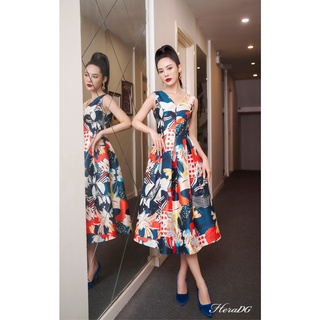 Đầm dạ hội dáng xòe cổ V HeraDG WDHBA007