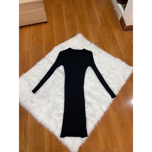 Hàng thiết kế DCV Ảnh thật trải thảm, Váy len body cổ tròn, chất len đũa siêu dày T27