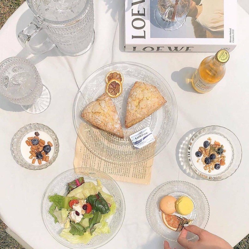 Khăn Picnic Vải Đũi Trắng / Khăn Trải Bàn | BigBuy360 - bigbuy360.vn