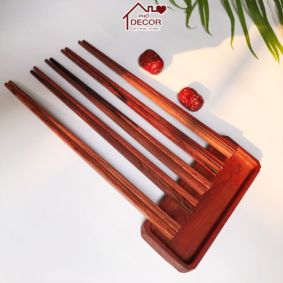 Đũa Phố Decor Chất Gỗ Trắc Mộc Tự Nhiên Cao Cấp