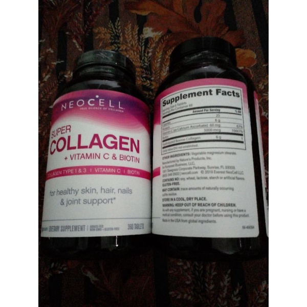 Viên uống Neocell Super Collagen C + Biotin 360 viên cúa My