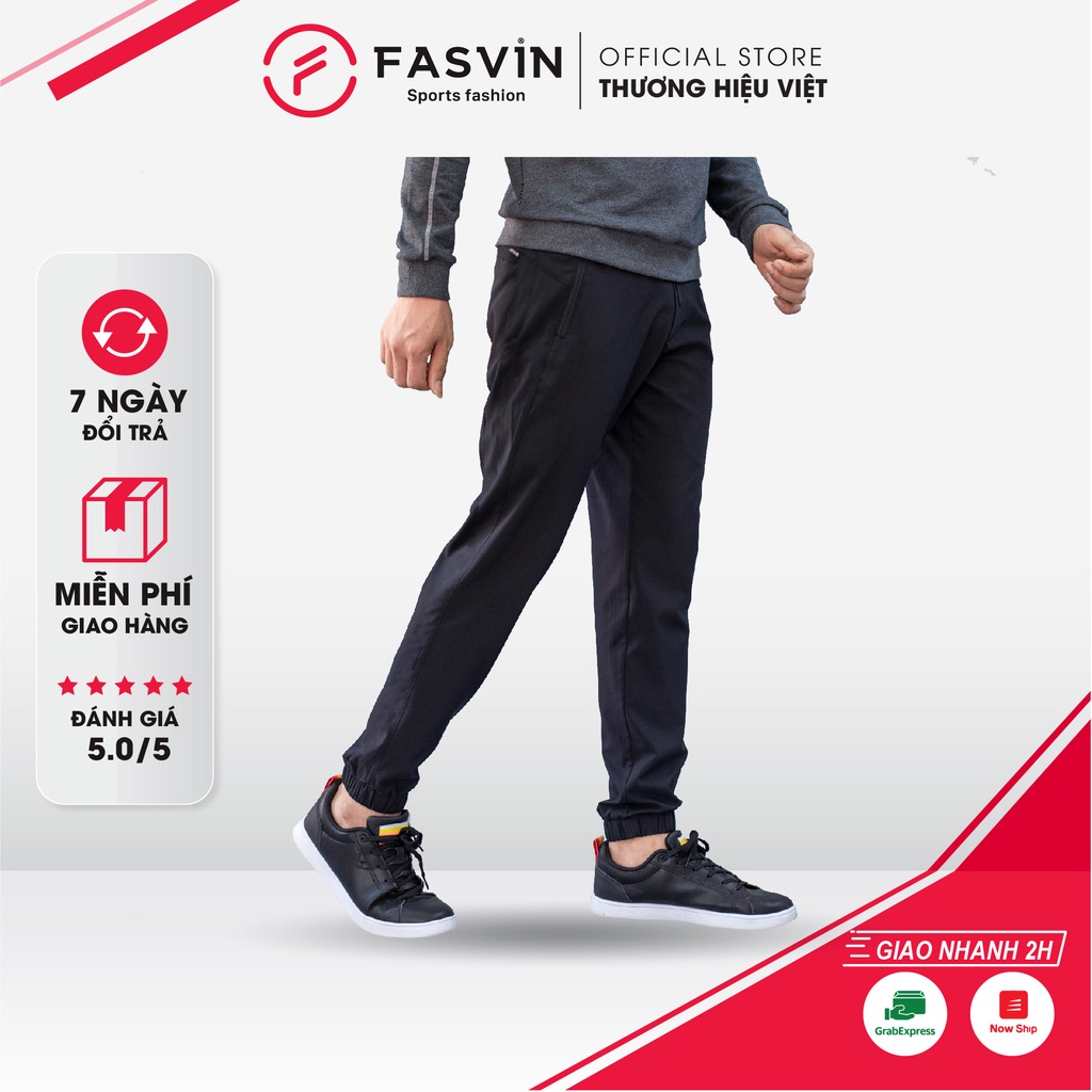 ☎▲✁Quần gió nam Fasvin DC20424.1.HN gấu bo vải thể thao cao cấp phom dáng đẹp hàng nhà máy.