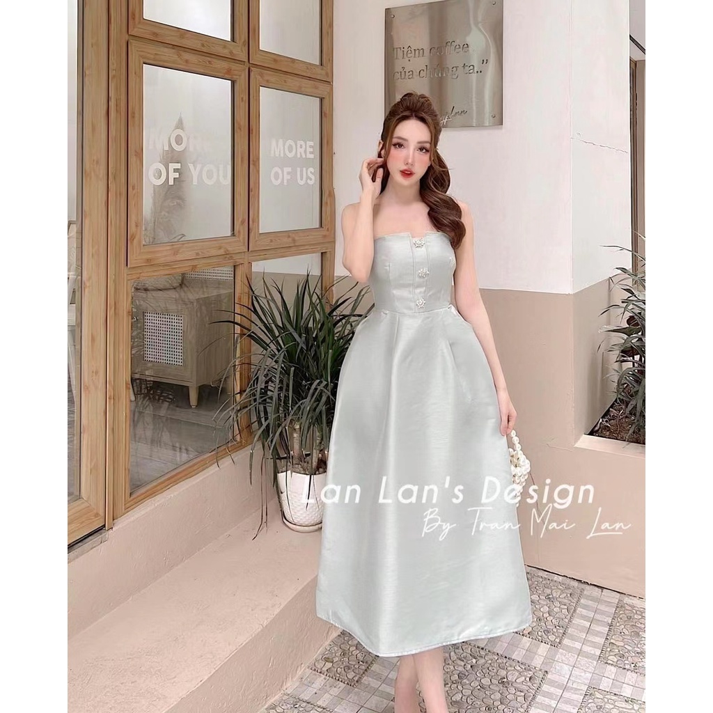- Váy đầm quây cúp ngực tag đá nhẹ nhàng tinh tế đi tiệc đi cưới hỏi hottrend new hot 2022 (Có ảnh thật)