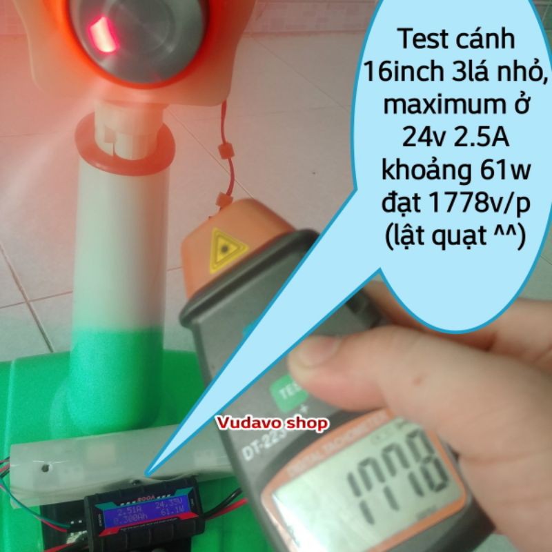 Đầu quạt không chổi than 12 24v BLDC