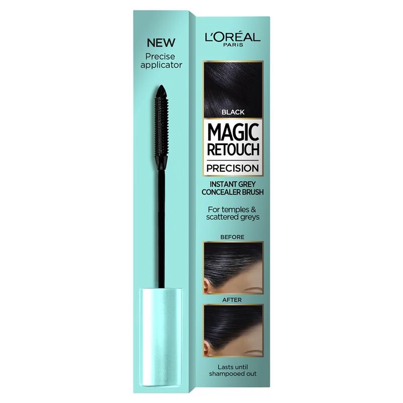 Cây cọ che tóc bạc tạm thời L'Oreal Magic Retouch Precision 1 Black.Màu đen