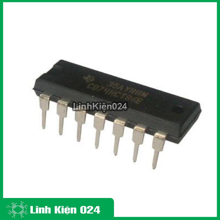 Ic chức năng 74LS86 chân cắm DIP14