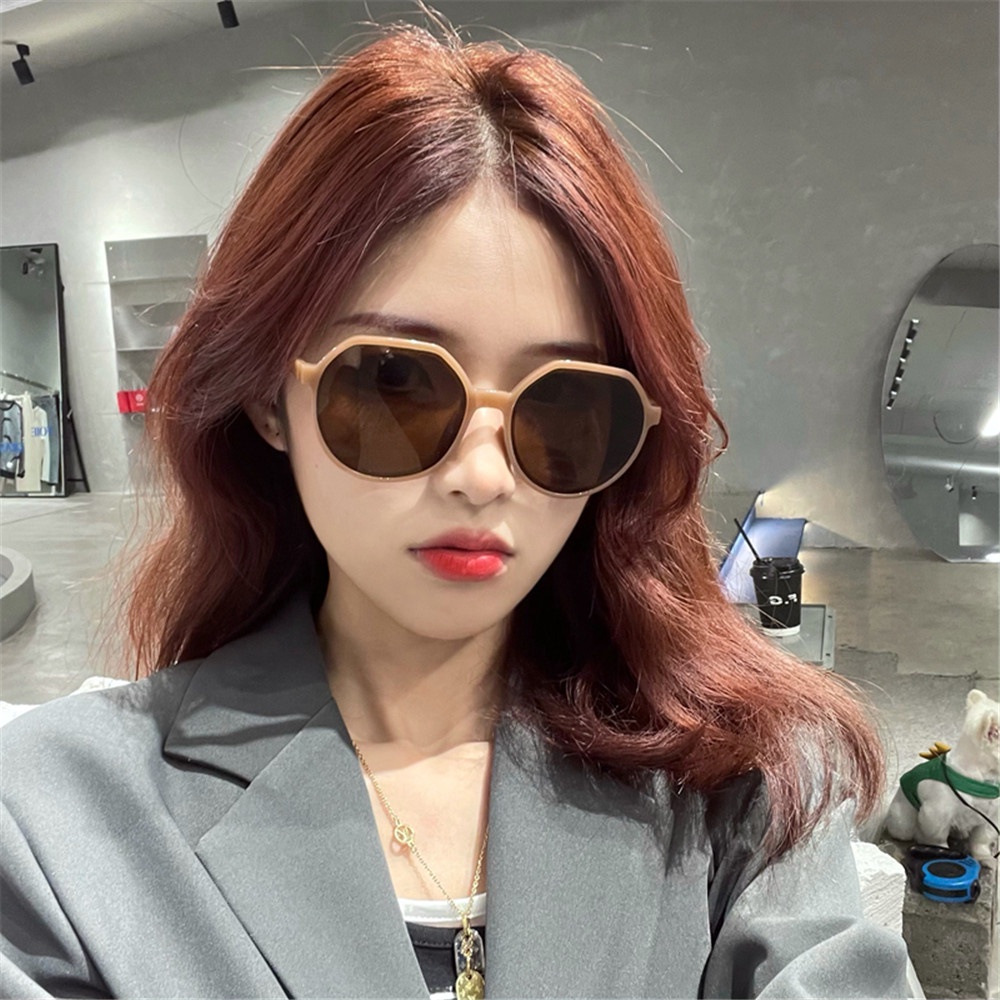 Kính mát gọng tròn chống tia uv400 thời trang sành điệu cho nữ