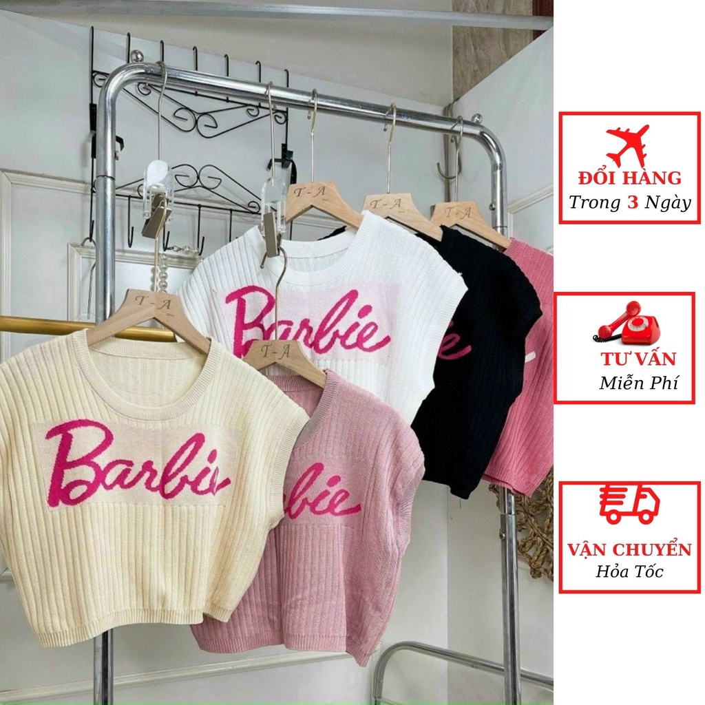 Áo len nữ croptop tay hến sát nách tiểu thư bánh bèo ulzzang Hàn Quốc