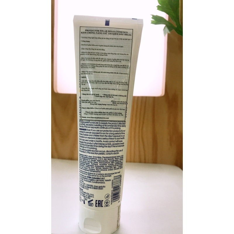 Kem chống nắng DELIA - Kem chống nắng không bóng dầu, giữ ẩm kiềm dầu SPF 50+ | BigBuy360 - bigbuy360.vn