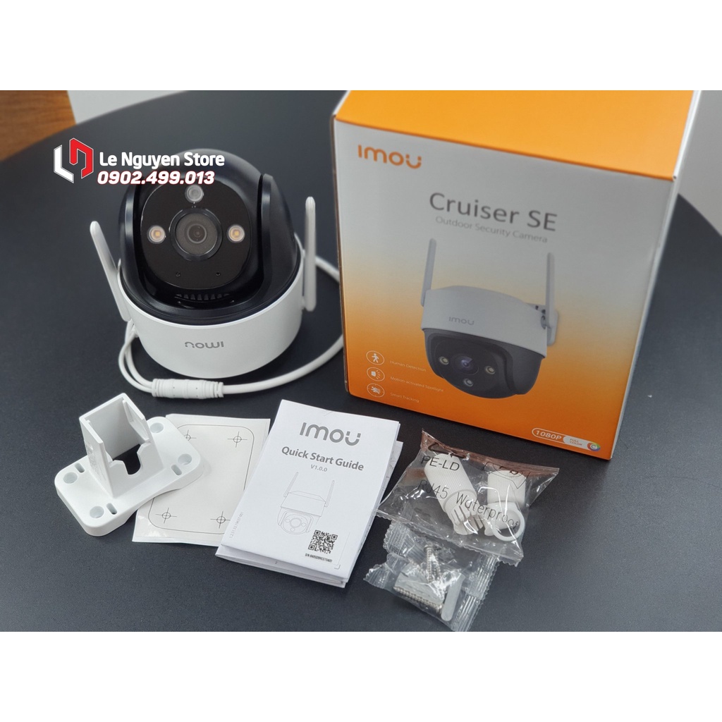 Camera ngoài trời xoay 360 độ IMOU Cruiser SE 2MP/4MP full HD1080P, ban đêm có màu, chống nước - Hàng chính hãng