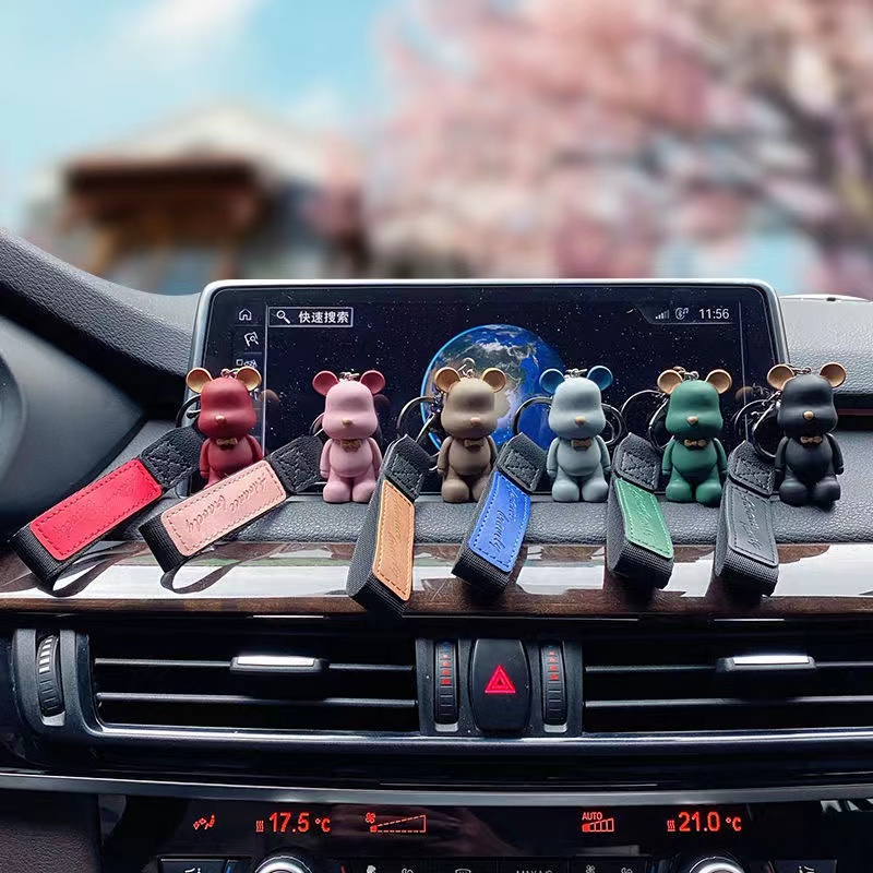 Móc Chìa Khoá Cute Gấu BeaRick, Móc Khoá Keychain Hình Gấu Dễ Thương