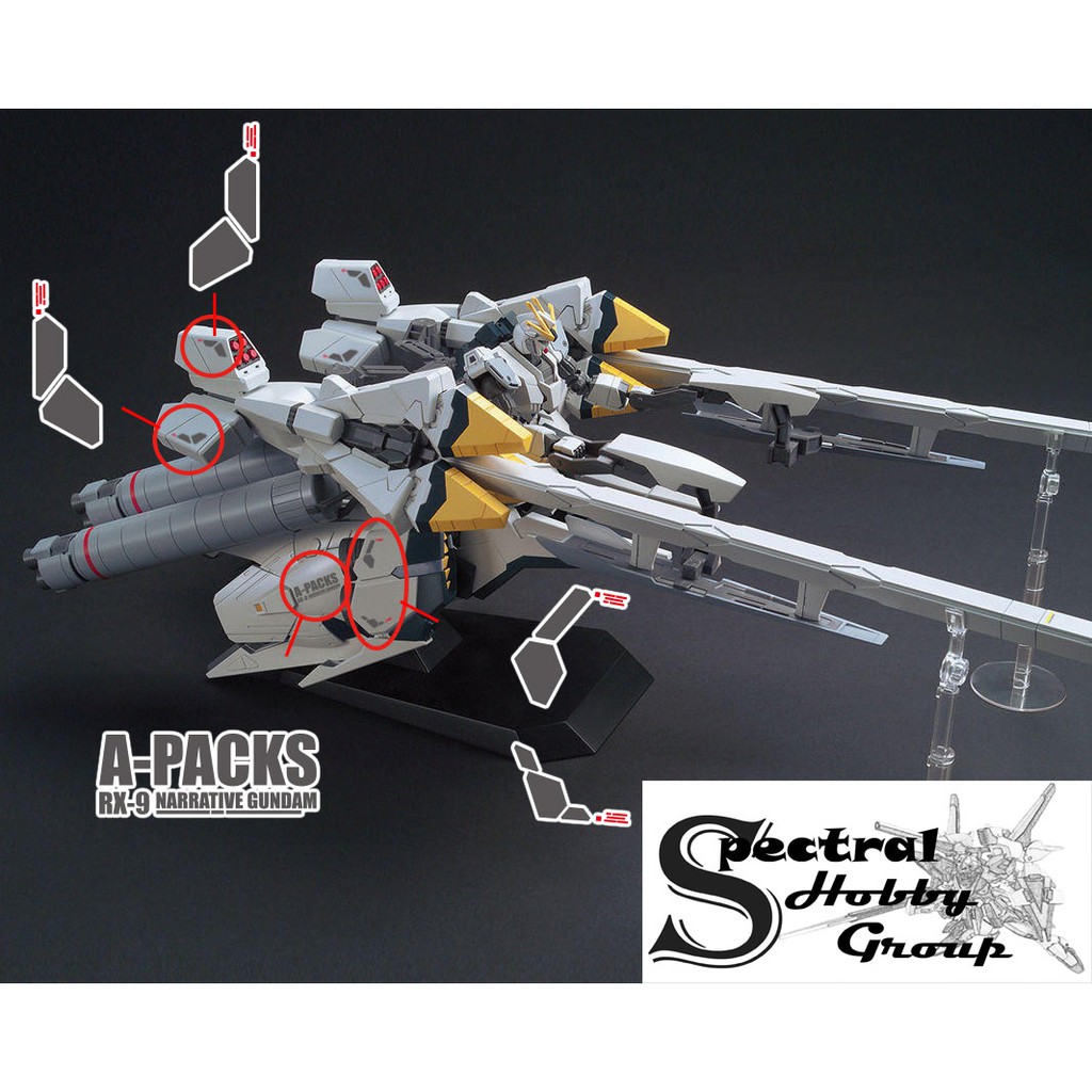 Decal nước dán mô hình HG UC Gundam Narrative | Sinanju Stein NT | Gustav Karl - Water Sticker