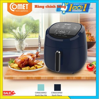 Nồi Chiên Không Dầu Phím Cảm Ứng Điện Tử COMET CM6838 4 Lít - Hàng Chính Hãng (Bảo Hành 12 Tháng)