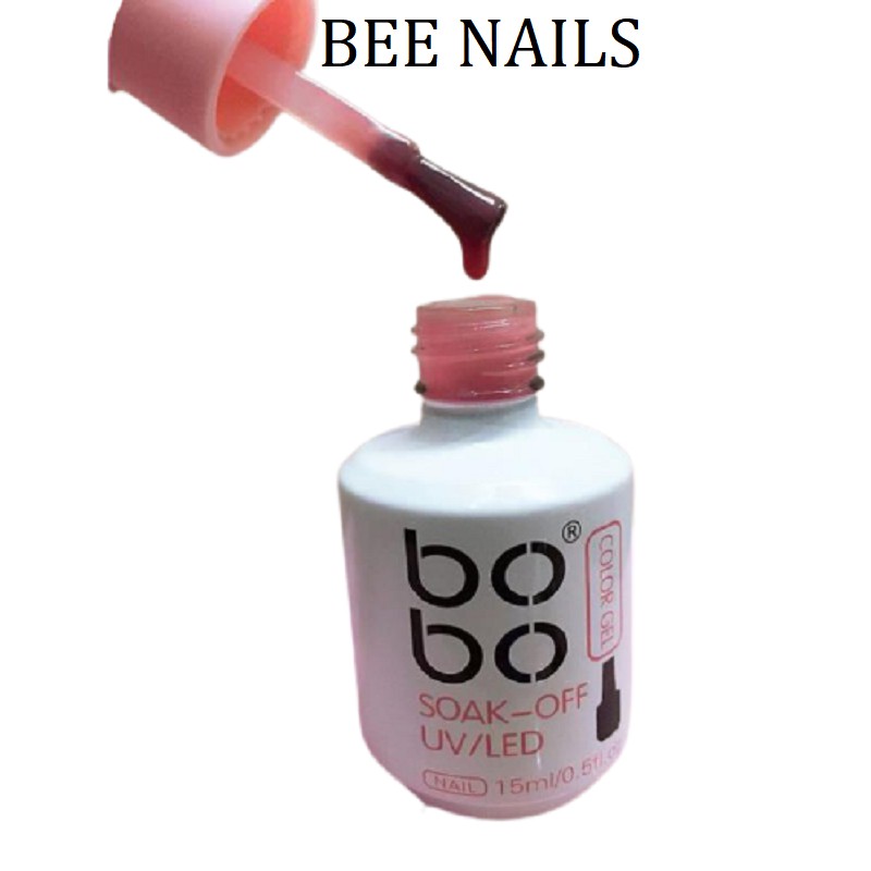 Sơn thạch hồng baby Bobo, sơn gel thạch màu hồng baby BEE NAILS shop