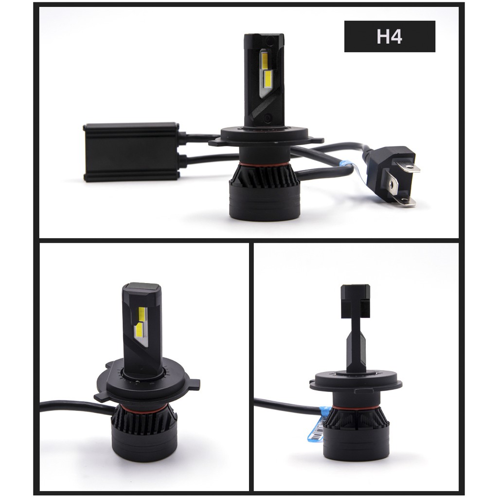 Set 2 đèn pha LED H4 9003 H7 H8 H9 H11 9005 9006 HB3/4 9012 HIR2 G-XP 90W 10000LM F3 cho xe ô tô