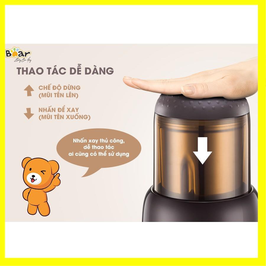 Máy Xay Bột Mịn Khô, Bột Nước Mini Đa Năng, Máy Xay Hạt Cà Phê - Tiêu - Hạt Ngũ Cốc BEAR (Bản Quốc tế)_Bảo Hành 1 năm