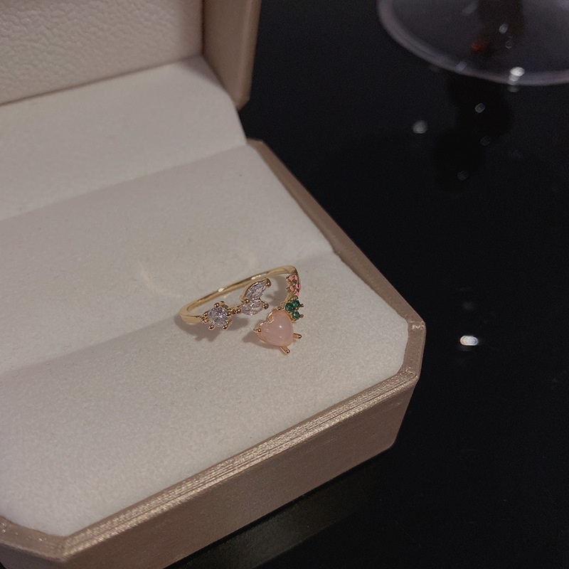 Nhẫn Hở Hình Hoa Bướm Đính Đá Zircon 10 Kiểu Thời Trang Cao Cấp Thích Hợp Làm Quà Tặng Cho Bạn Bè