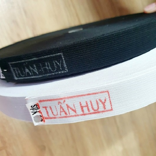 Dây Thun Bo Bản 2 Phân Rưỡi Bán Theo 2 Mét Dài Có Màu Đen Và Trắng Cho Bạn Lựa Chọn Hàng Tuấn Huy Dày 0.9mm