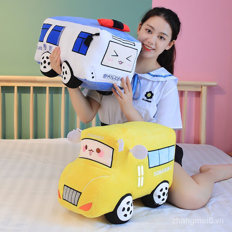 Gối ôm nhồi bông hình xe hơi dễ thương sáng tạo