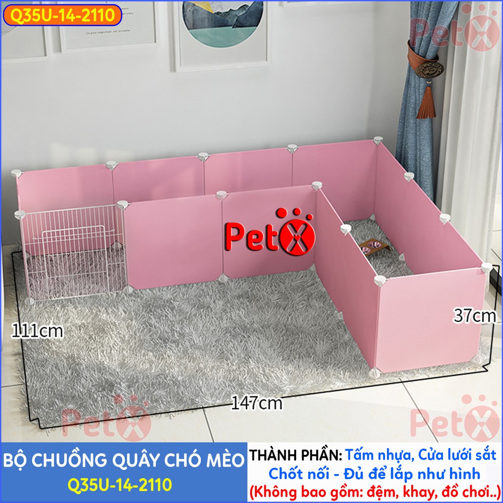 Quây chuồng chó mèo lắp ghép nuôi thú cưng sơn tĩnh điện giá rẻ-14