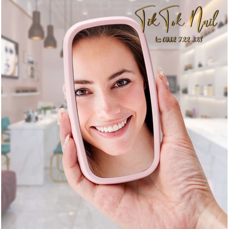 máy hơ mini soi gương 8 bóng đèn