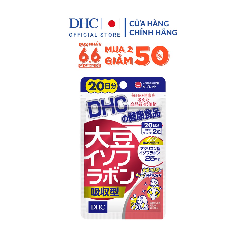 Viên Uống Mầm Đậu Nành DHC Soy Isoflavone Absorption Type 20 Ngày | BigBuy360 - bigbuy360.vn