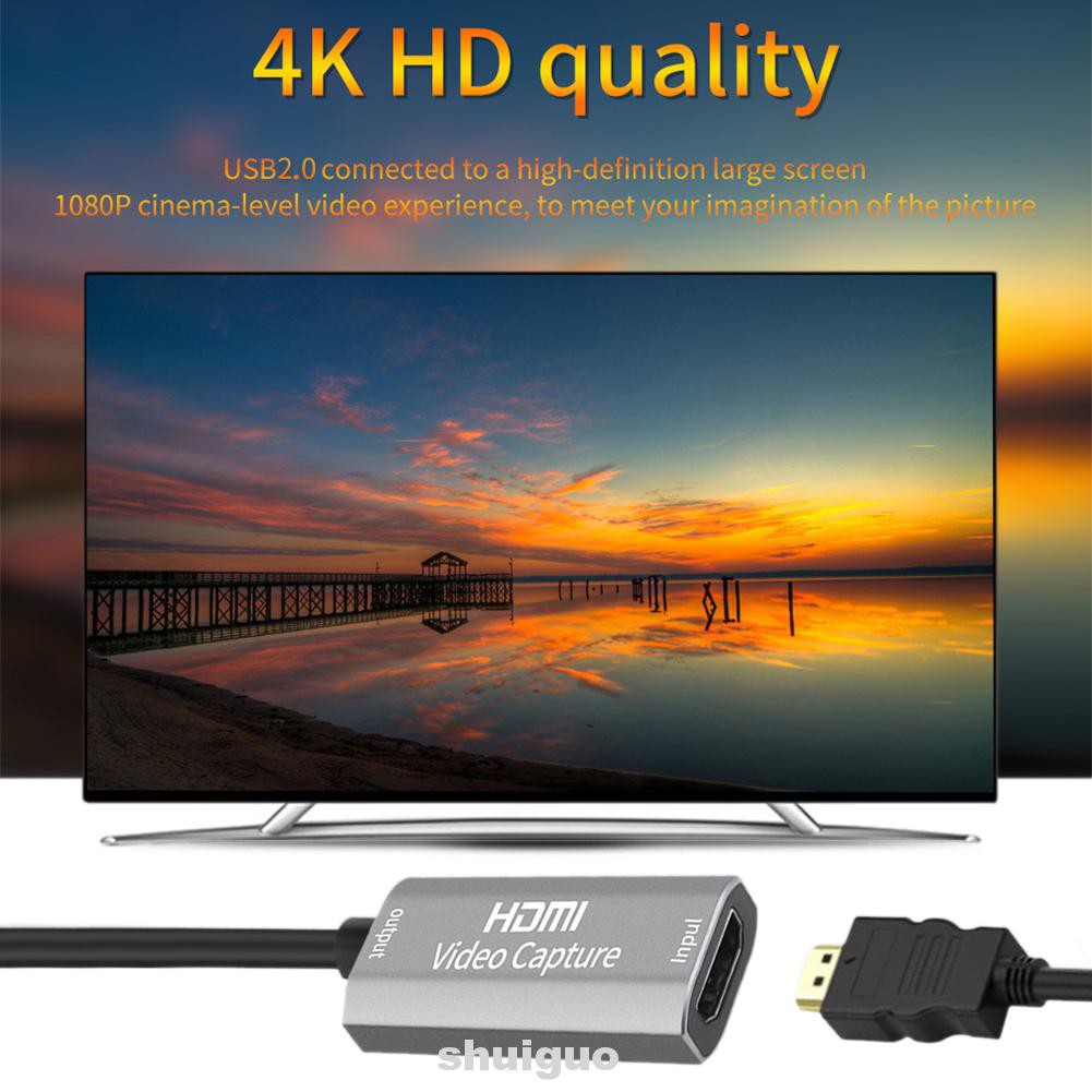 Thiết Bị Bắt Sóng Trực Tiếp Bằng Hợp Kim Nhôm 1080p 60fps